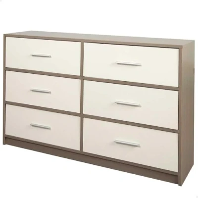 Afbeelding van Ladenkast Max Home Wit Grijs Modern 114 x 70 30 cm