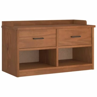 Afbeelding van vidaXL Gangbankje SANDNES 87x40x50 cm massief grenenhout