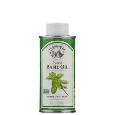 Afbeelding van La Tourangelle, Zonnebloemolie verrijkt met basilicum, 8,45 ml.