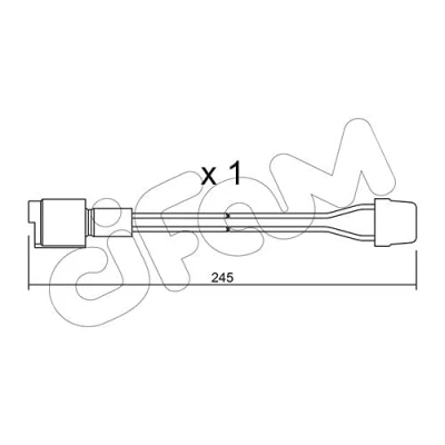 Afbeelding van TRUSTING SU.072 Slijtage Indicator Remblokken BMW: 3 Saloon, Touring, Convertible