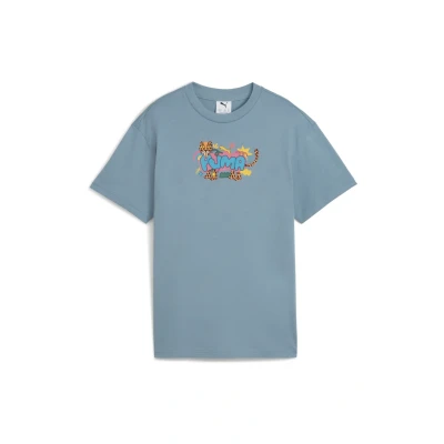 Afbeelding van Puma Graphic Leopard Tshirt print voor kinderen, Maat: 128, Tba