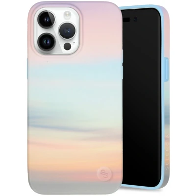 Afbeelding van Selencia Aurora Fashion Backcover geschikt voor de iPhone 14 Pro Max Duurzaam hoesje 100% gerecycled Sky Sunset Multicolor