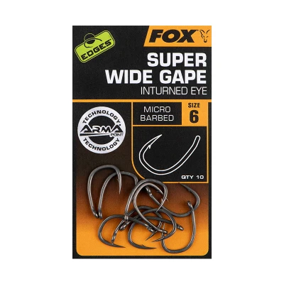 Image de Fox Super Wide Gape (Inturned Eye) Micro Ardillon (10pcs) Maat : 5