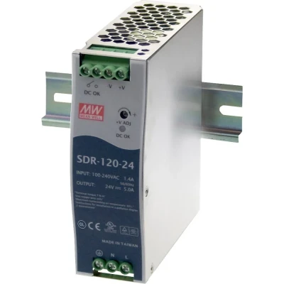 Afbeelding van Mean Well SDR 120 12 DIN rail netvoeding V/DC 10 A W Aantal uitgangen: 1 x Inhoud: stuk(s)