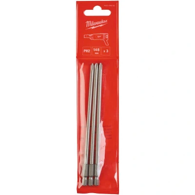 Afbeelding van Milwaukee Screw gun system accessoires PH2 148 mm 3 stuks 4932459393