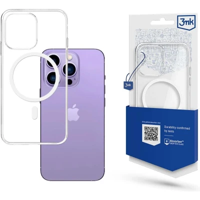 Afbeelding van 3mk iPhone 14 Pro Max Mag Safe Telefoonhoesje Transparant