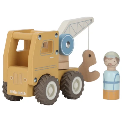 Afbeelding van Little Dutch houten Kraanwagen FSC