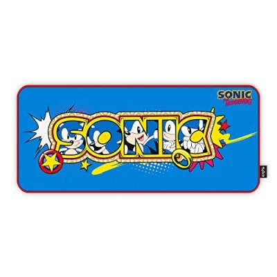 Afbeelding van Energy Sistem Gaming Mouse Pad ESG Sonic Gamingmat (XXL formaat, antislip rubberen onderkant, basis) (klassiek)