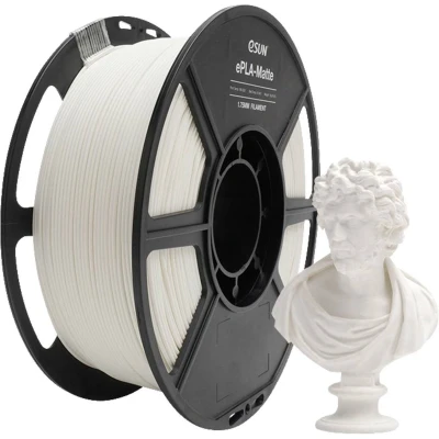Afbeelding van ESUN 2706205 Filament PLA mat 1.75 mm 1 kg Wit (mat)