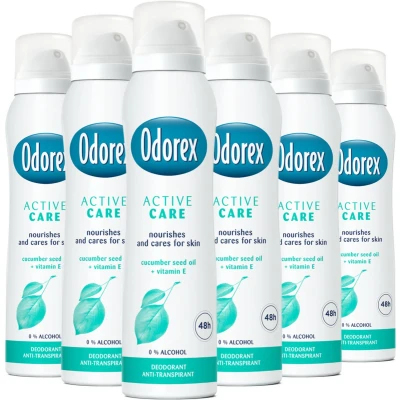 Afbeelding van 6x Odorex Deodorant Spray Active Care 150 ml