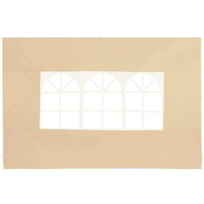 Afbeelding van Deuba Zijwanden Paviljoen 2 Delig Beige 3x2m