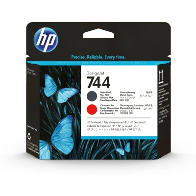 Afbeelding van HP F9J88A (744) Printkop Matzwart + rood