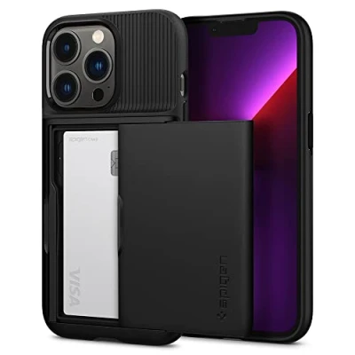 Image de Spigen Slim Armor CS étui téléphone mobile Apple iPhone 13 Pro (Black) ACS03274