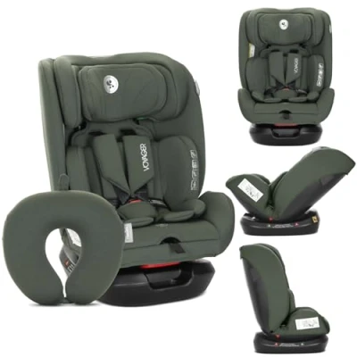 Afbeelding van Lorelli Voyager siège auto pour enfant, taille i Size, 40 à 150 cm, groupe 0+/1/2/3, de 0 36 kg, bébé dès la naissance, harnais 5 points, appui tête réglable, vert