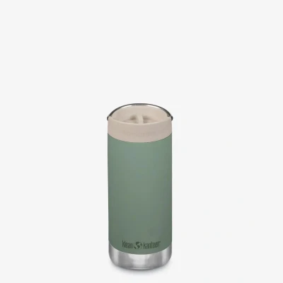 Afbeelding van Klean Kanteen Isolatiefles TKWide 355ml met Koffiedop Thermosfles sea spray