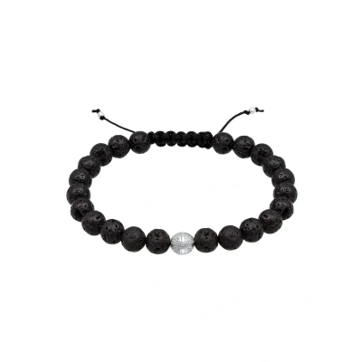 Afbeelding van Kuzzoi Organic Statement Armband blackcoloured, Heren, Maat: 19, Black coloured