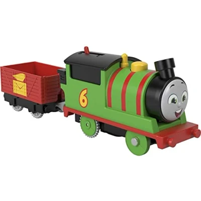 Afbeelding van Thomas &amp; Friends De trein Percy gemotoriseerde locomotief speelgoed voor kinderen vanaf 3 jaar, HDY60