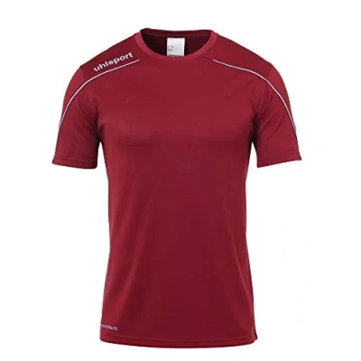 Afbeelding van Uhlsport Stream 22 Shirt Korte Mouw Heren Bordeaux / Hemelsblauw Maat: 3XL