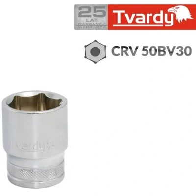Afbeelding van Tvardy Hex socket 6 pt 1/2&quot; 9 mm