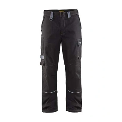 Afbeelding van Blaklader Vlamvertragende werkbroek 1561 1516 Zwart/Grijs D128
