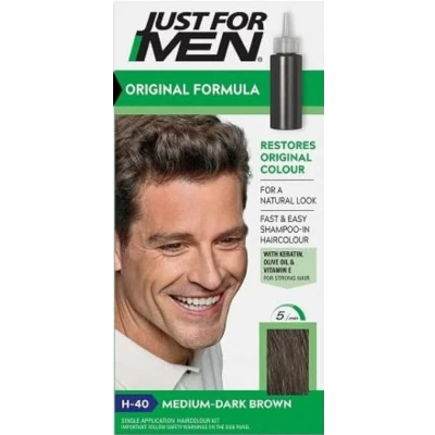 Afbeelding van Just For Men Original Formula Haarkleuring H 40 MEDIUM DARK BROWN