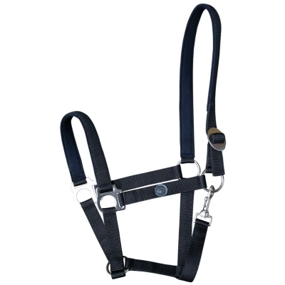 Afbeelding van Harry&#039;s Horse Halster Domy Suede Padded Zwart Shetland