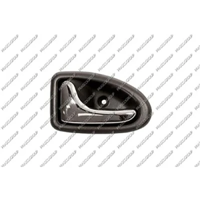 Afbeelding van PRASCO RN0268402 Deurgrepen Binnen, Links voor Chroom/zwart RENAULT: CLIO 2, MEGANE 1