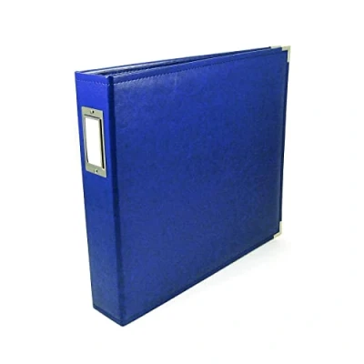 Afbeelding van We R Memory Keepers faux leather album 12x12&quot; cobalt 1 stuk