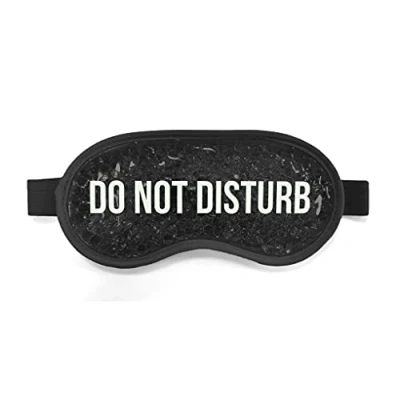 Image de FISURA Masque pour les yeux froids en gel « Do not disturb » noirs gonflés et anti cernes rafraîchissant avec message 18,5
