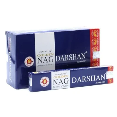 Afbeelding van Wierook Stokjes Golden Nag Darshan 15 Gram Los Pakje