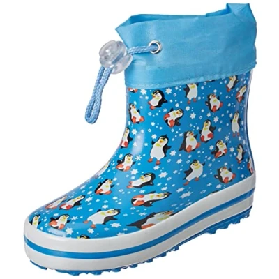 Afbeelding van Beck Warmfutter Pinguine Regenlaarzen voor kinderen, Maat: 24, Blau Natuurrubber