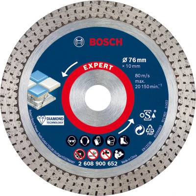 Afbeelding van Bosch Accessoires Expert HardCeramic 76 mm diamantdoorslijpschijf x 1,9 10 1 stuk(s)