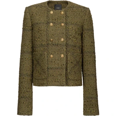 Afbeelding van Pinko groene geruite blazer maat 38 (IT44)