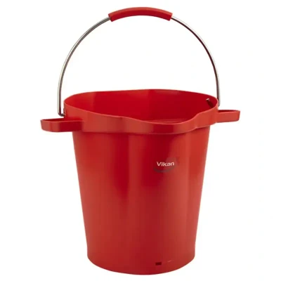 Afbeelding van Vikan Buckets and Lids 20 Liters Bucket Liter Polypropylene Stainless steel 380x470x470mm Also see Lid 5693 Red