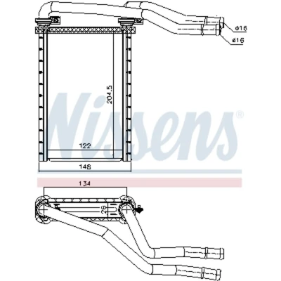 Afbeelding van Nissens Kachelradiateur 73991