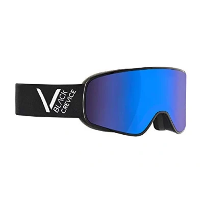 Afbeelding van Black Crevice Schladming Skibril, dubbel glas, roestwerende coating, UV400 bescherming (zwart/wit, L (hoofdomtrek 58 61 cm)
