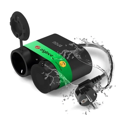 Afbeelding van ZigBee Buitenstopcontact Waterdicht NOUS A4Z, Dual Connected Stopcontact, Elektriciteitsverbruiksmeter, Waterdichte Elektrische Stekker Timer stopcontact Multi