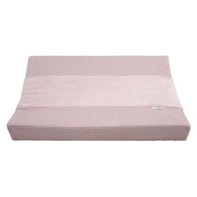 Afbeelding van Baby&#039;s Only Gebreide baby aankleedkussenhoes Waskussenhoes Overtrek verzorgingskussen Sky Oud Roze 45x70 cm