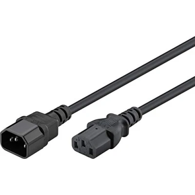 Afbeelding van C13 C14 Verlengkabel 3 x 1mm2 3,5 meter Zwart