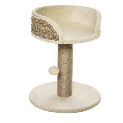 Afbeelding van PawHut Kratzbaum Spanplatte, Polyester 40L x 40B 49H cm Kaffee