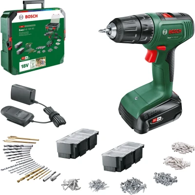 Afbeelding van Bosch Home and Garden 06039D8006 Accu schroefboormachine 18 V 1.5 Ah Li ion Incl. accu, lader, koffer, accessoires