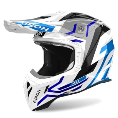 Afbeelding van Airoh Aviator Ace 2 Ground Blue Gloss S Maat Helm