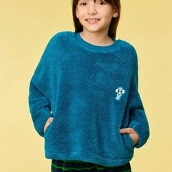 Afbeelding van Woody pyjama voor meisjes blauw maat 16j