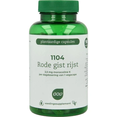 Afbeelding van AOV 1104 Rode Gist Rijst Extract Vegacaps