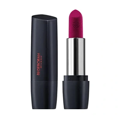 Afbeelding van Deborah Milano Red Mat lipstick nr. 31 Berry Me, ultra matte finish, langhoudend, met collageen, hyaluronzuur en avocado extract voor gevoede, gehydrateerde, zachte verzorgde lippen