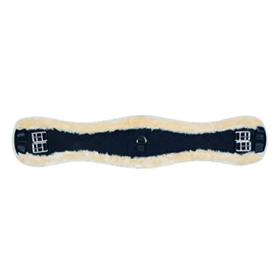 Image de HKM Sangle Peau de Mouton Synthétique Noir 60cm