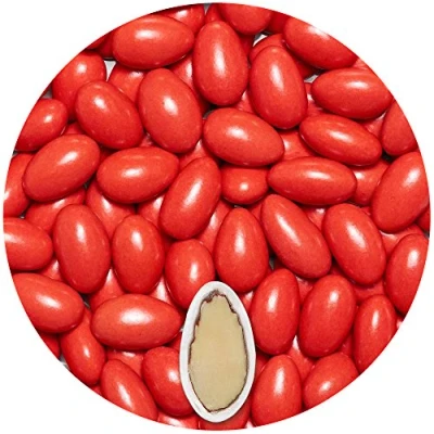 Afbeelding van EinsSein® 500 g doopamandelen rood doop toewijding chocolade snoep voor jongens en meisjes met Duits opschrift