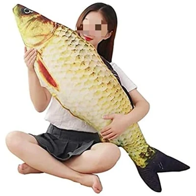 Afbeelding van XICHEN Reusachtig 3D karpervormig zacht viskussen Pluche kussen voor woondecoratie Cadeau kinderen 78 cm