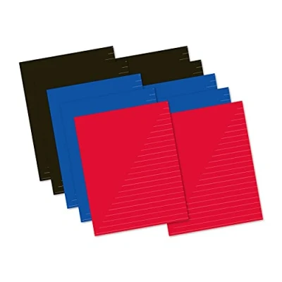 Image de Kangaro Lot de 10 cahiers d&#039;école lignés A5 80 feuilles assorties