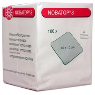 Afbeelding van Nobatop Gaaskompres 10 x cm (100 stuks) Niet steriel